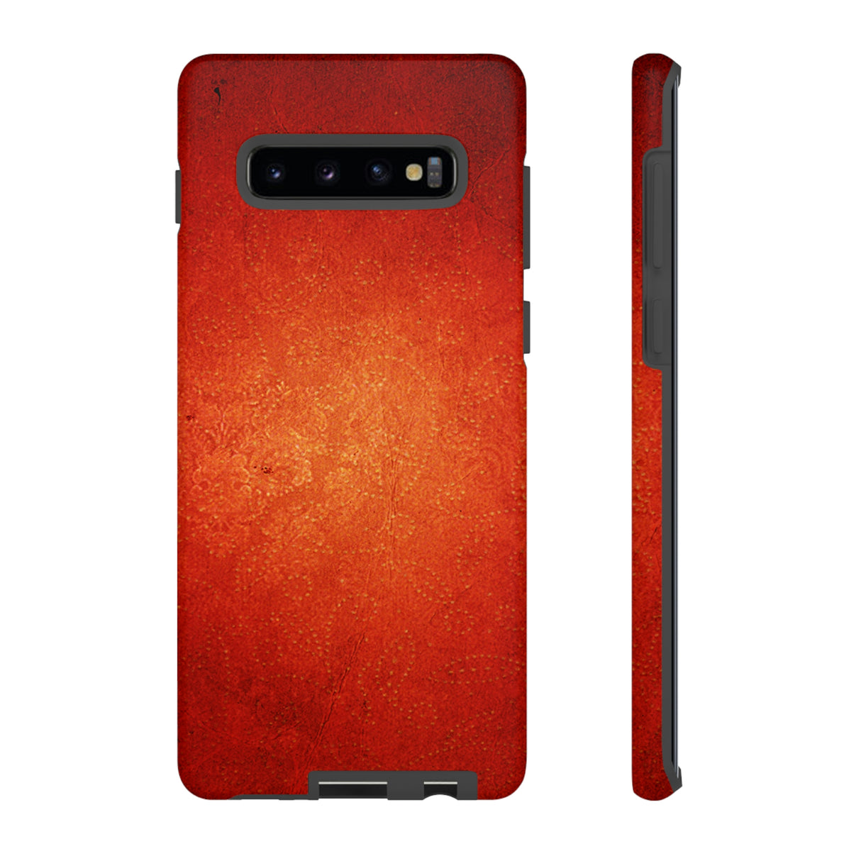 Red Grunge Android Case (Protective) Samsung Galaxy S10 Plus Matte Phone Case