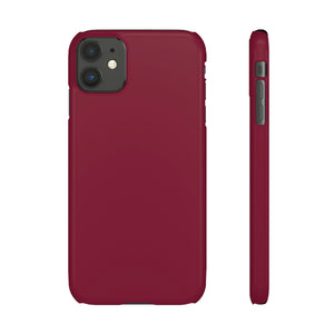 Claret Red iPhone Case (Slim) iPhone 11 Glossy Phone Case