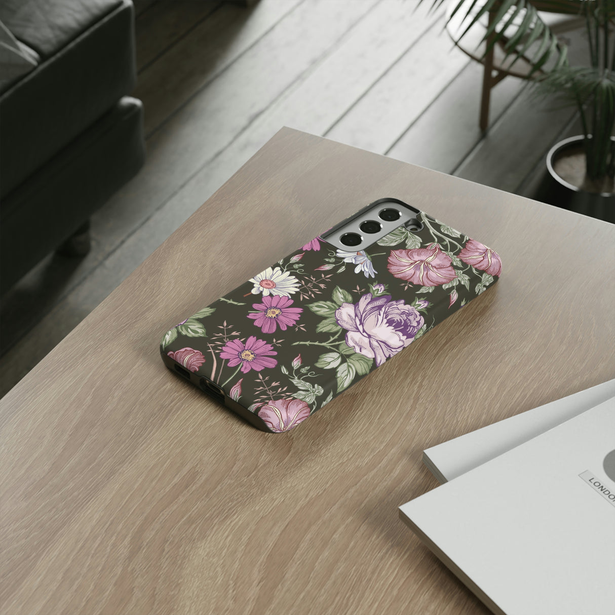 Purple Rose Vintage Flower Samsung Case (Protective) Phone Case