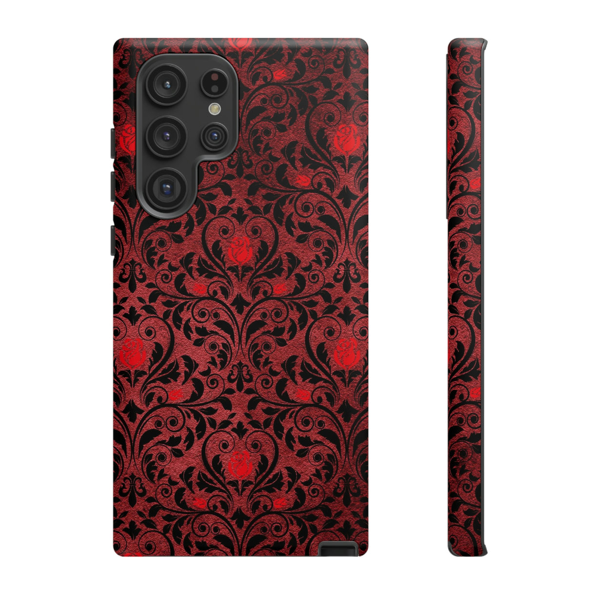 Fornge Gothic Flower Samsung Case (Protective) Samsung Galaxy S22 Ultra Matte Phone Case