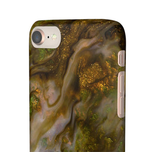 Smaragd Green Ink Art iPhone Case (Slim) Phone Case