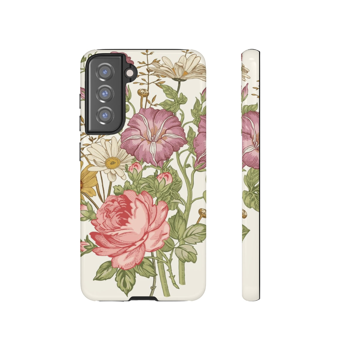 Bouquet Rose Vintage Flower Samsung Case (Protective) Samsung S21 FE Glossy Phone Case