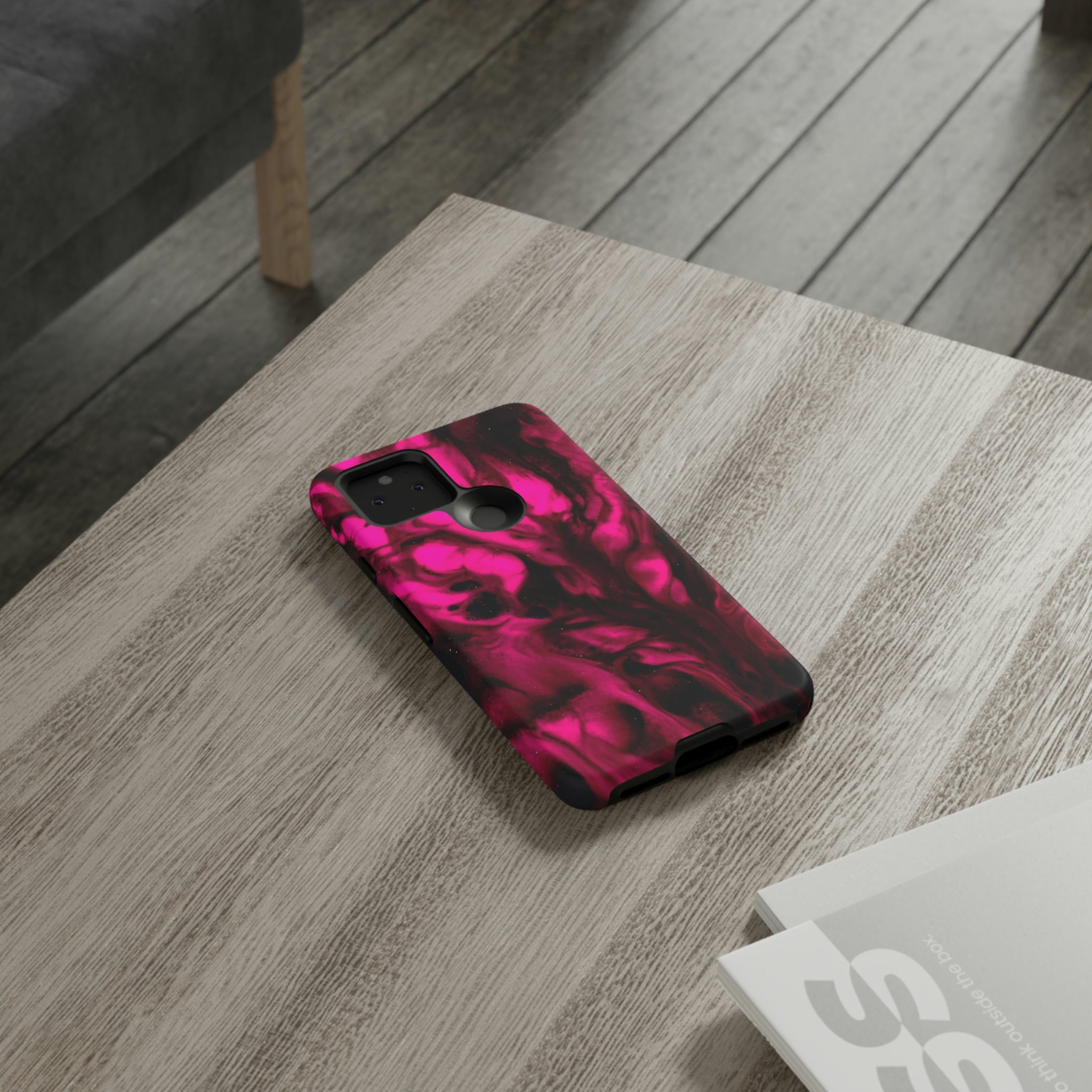 Bright Pink Ink Art Android Case (Protective) Phone Case