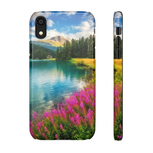 Fantastic Azure Alpine Lake Samsung/iPhone (Slim) Phone Case