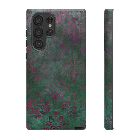 Damask Gothic Flower Samsung Case (Protective) Samsung Galaxy S22 Ultra Matte Phone Case