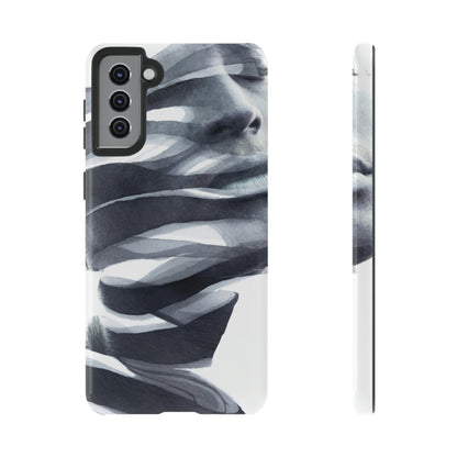 Abstract faec Android Case (Protective) Samsung Galaxy S21 Plus Glossy Phone Case