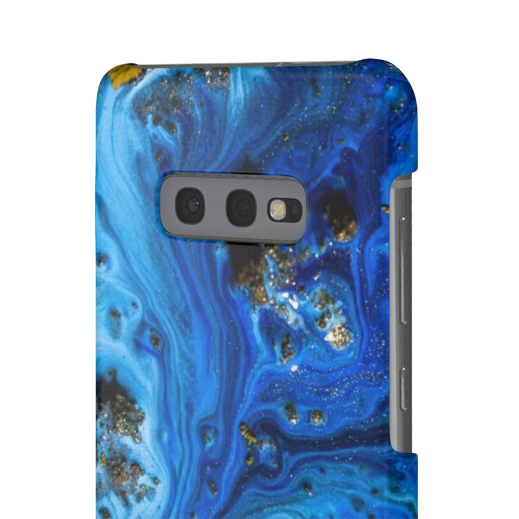 Blue Ice Melt Ink Art Android Case (Slim) Phone Case