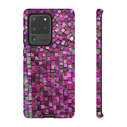 Purple Mosaic Android Case (Protective) Samsung Galaxy S20 Ultra Matte Phone Case