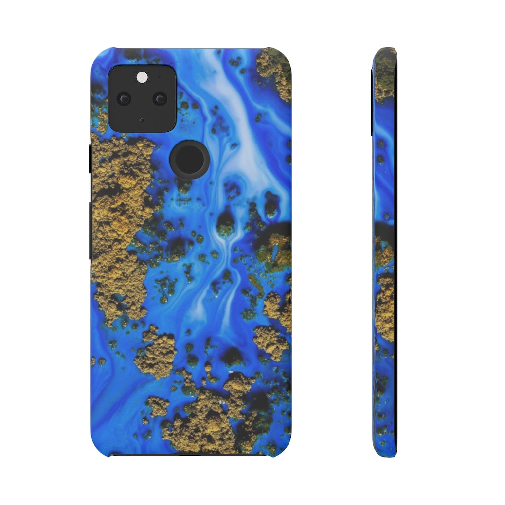 Blue River Ink Art Android Case (Slim) Google Pixel 5 Matte Phone Case