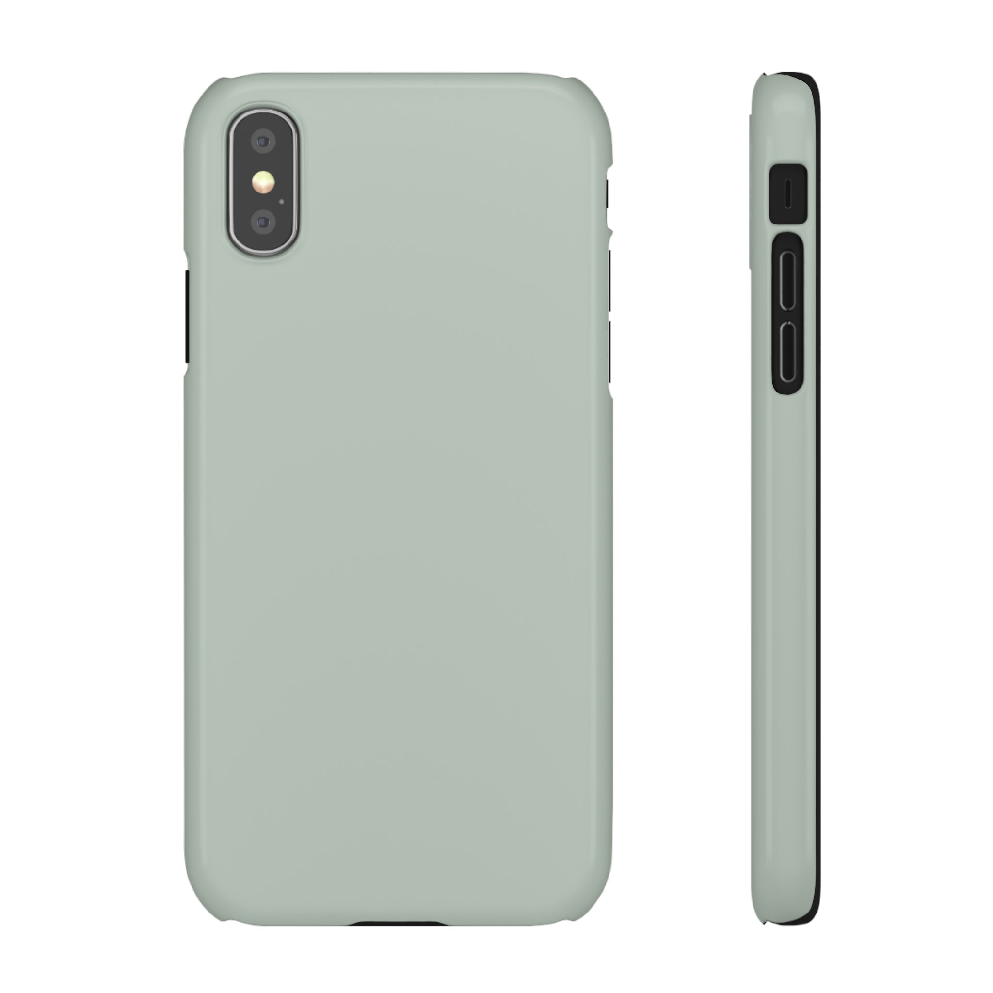 Ash Grey iPhone Case (Slim) iPhone XS Glossy Phone Case