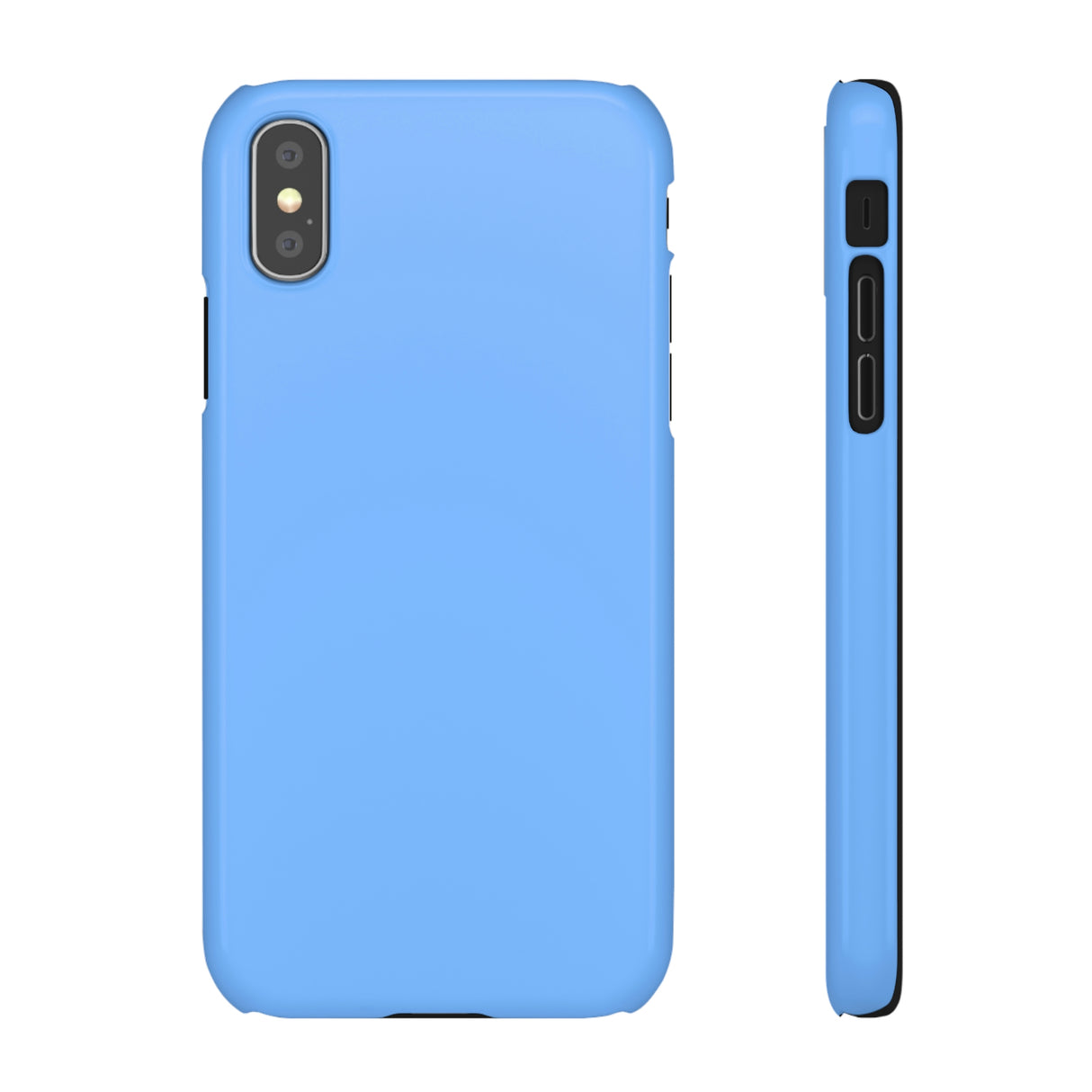 French Sky Blue iPhone Case (Slim) iPhone XS Glossy Phone Case