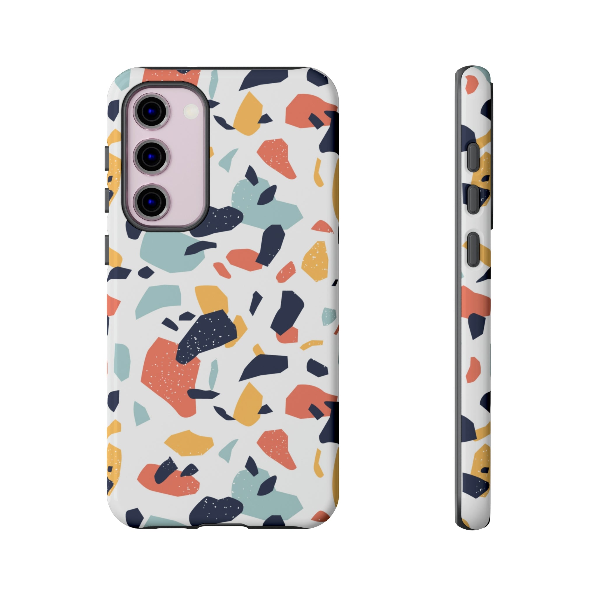 Colorful Terrazzo Android Case (Protective) Samsung Galaxy S23 Plus Glossy Phone Case