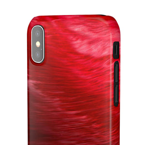 Red Feather Ink Art iPhone Case (Slim) Phone Case