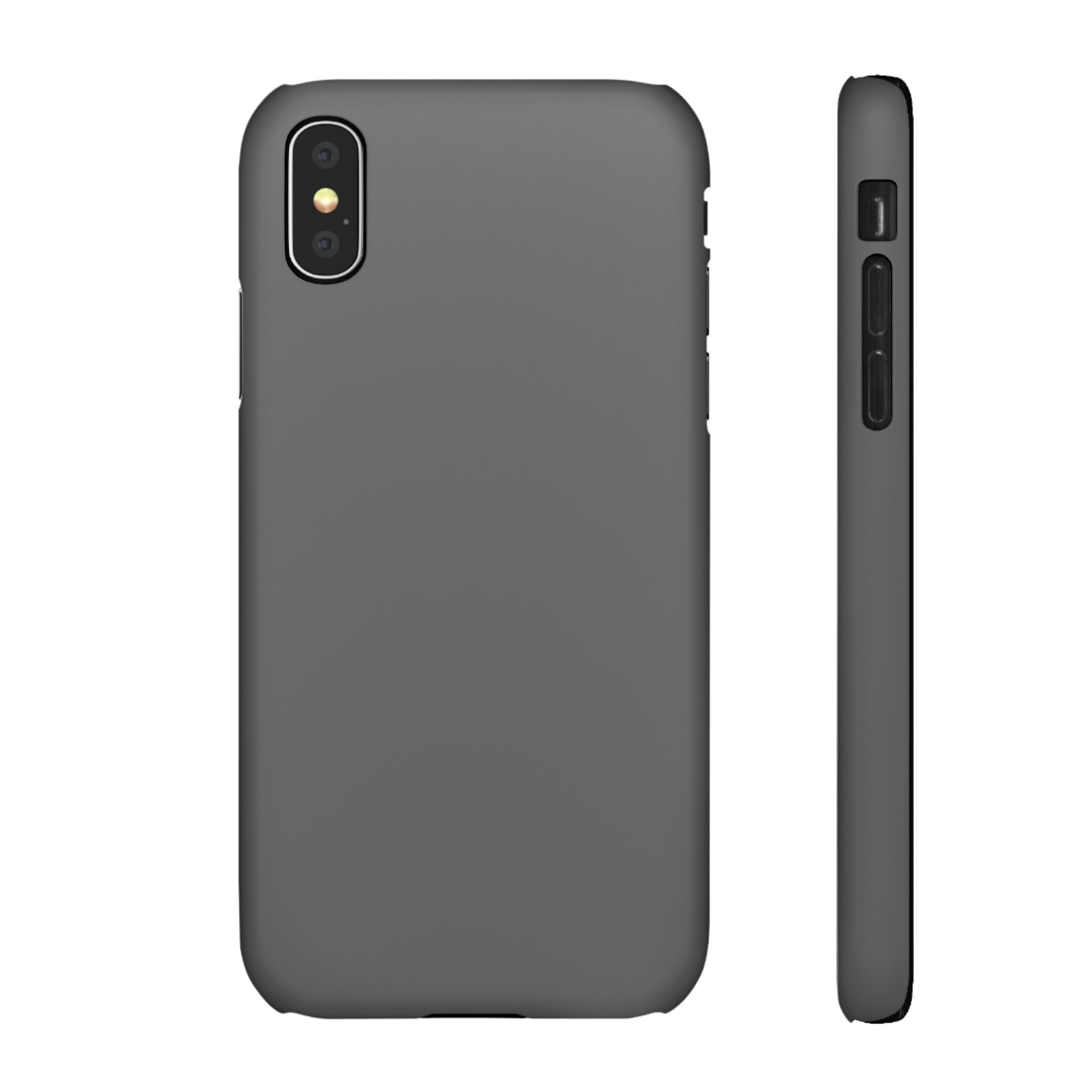 Dim Gray iPhone Case (Slim) iPhone X Matte Phone Case