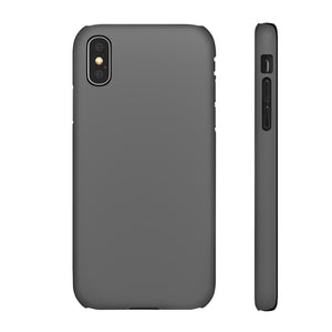 Dim Gray iPhone Case (Slim) iPhone X Matte Phone Case