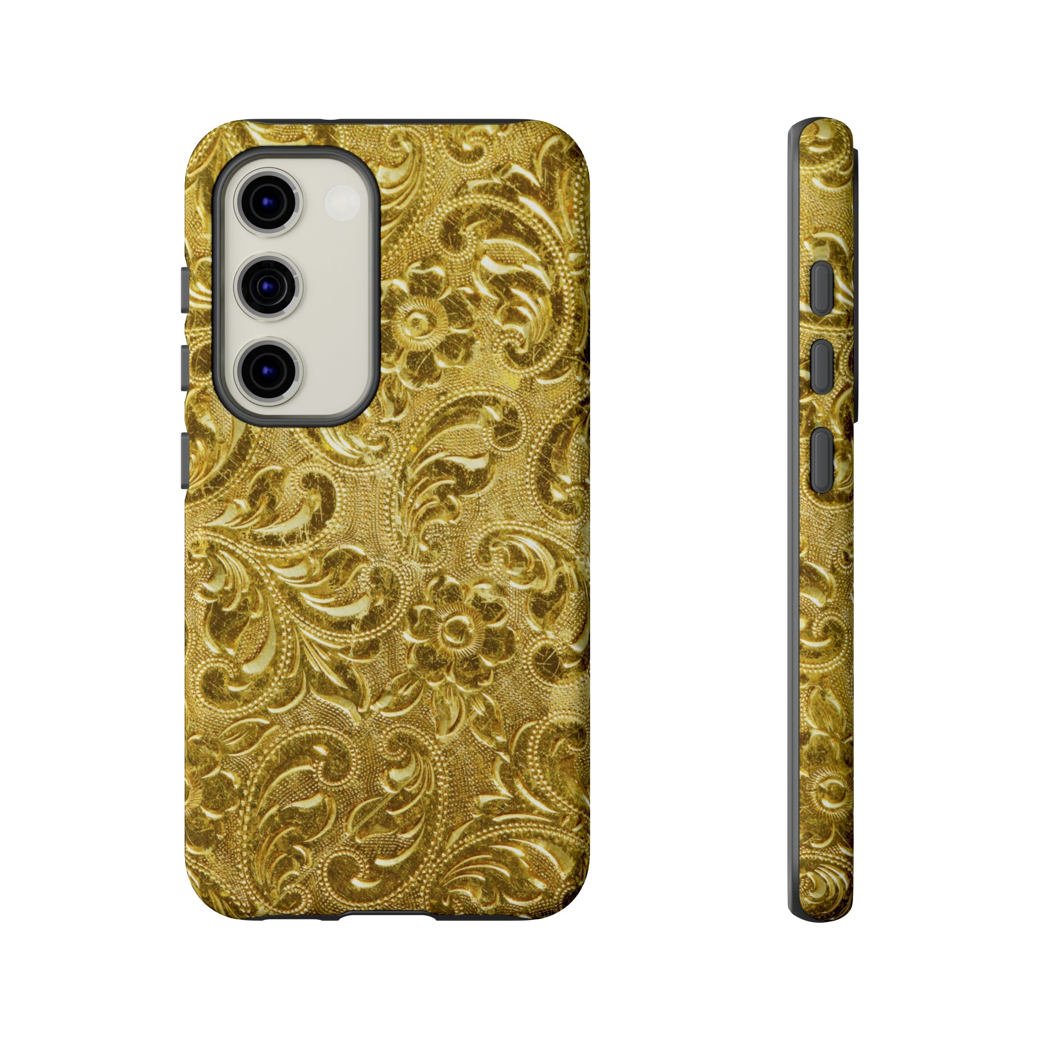 Golden Leafs Android Case (Protective) Samsung Galaxy S23 Glossy Phone Case