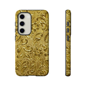 Golden Leafs Android Case (Protective) Samsung Galaxy S23 Glossy Phone Case