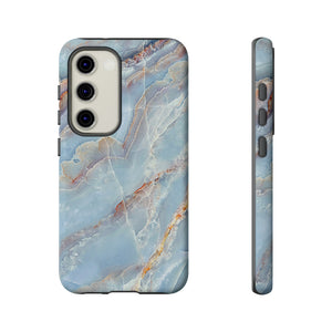 Blue Marble Background Android Case (Protective) Samsung Galaxy S23 Matte Phone Case