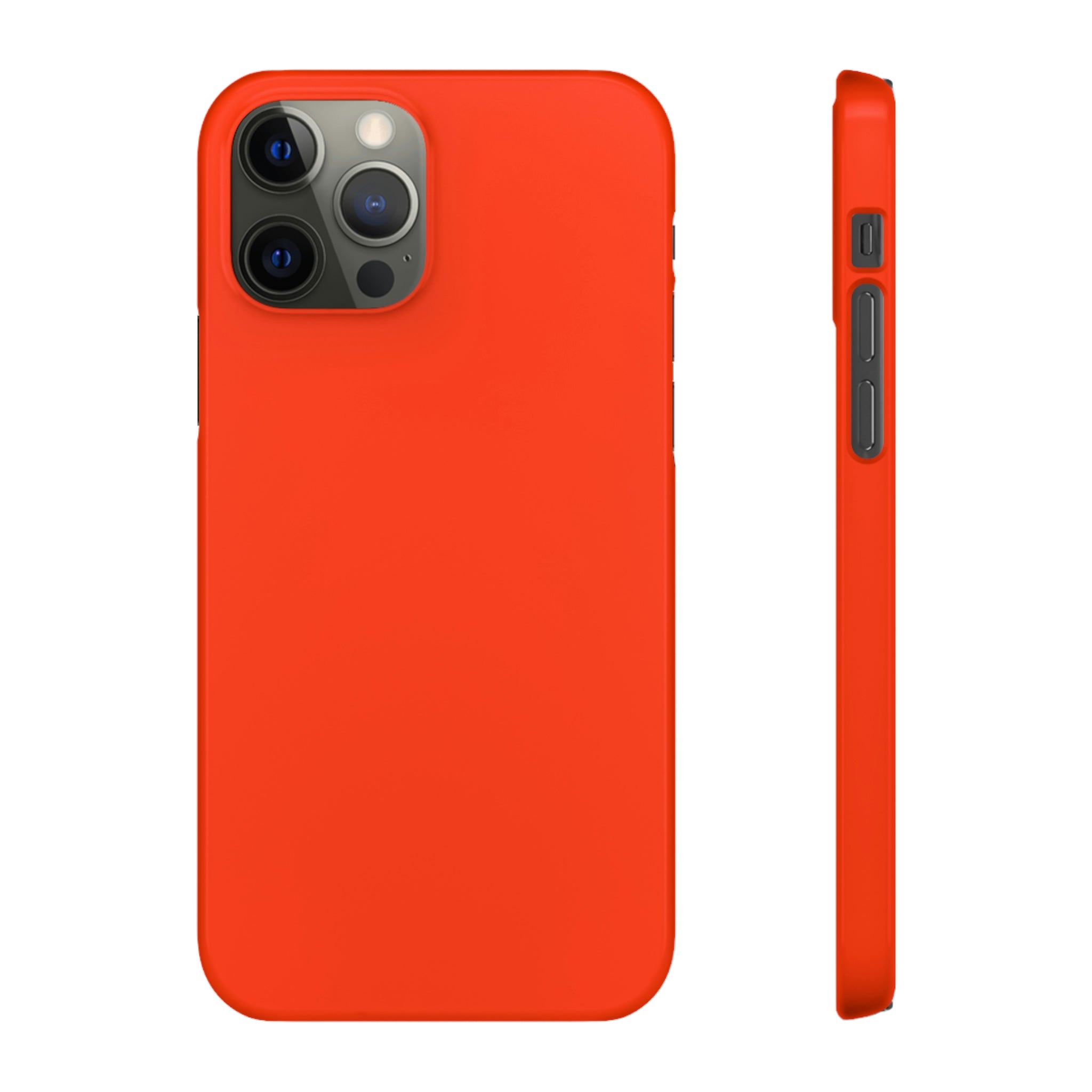 Coquelicot Orange iPhone Case (Slim) iPhone 12 Pro Glossy Phone Case