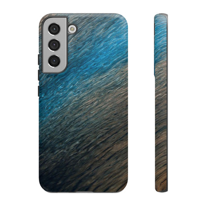 Grey Fabric Ink Art Android Case (Protective) Samsung Galaxy S22 Plus Matte Phone Case