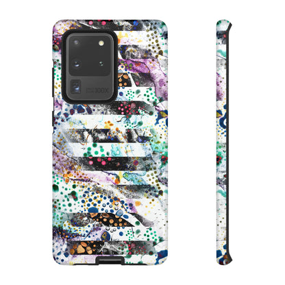 Abstract Green Purple Android Case (Protective) Samsung Galaxy S20 Ultra Glossy Phone Case