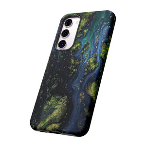 Blue Cosmos Ink Art Android Case (Protective) Phone Case