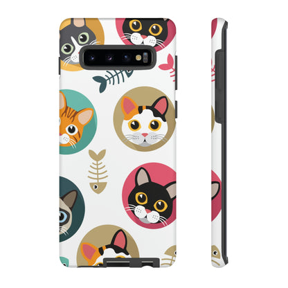 Cats Fishbone Android Case (Protective) Samsung Galaxy S10 Plus Matte Phone Case