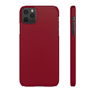 Burgundy Red iPhone Case (Slim) iPhone 11 Pro Max Glossy Phone Case