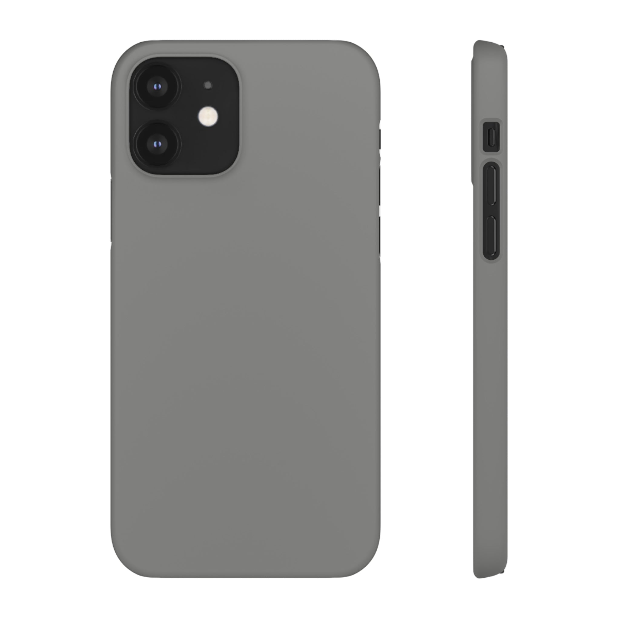 Battleship Gray iPhone Case (Slim) iPhone 12 Matte Phone Case