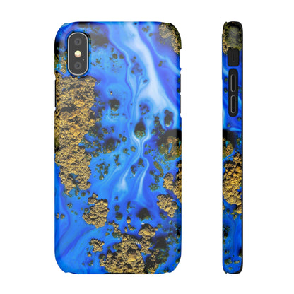 Blue River Ink Art iPhone Case (Slim) iPhone XS Matte Phone Case