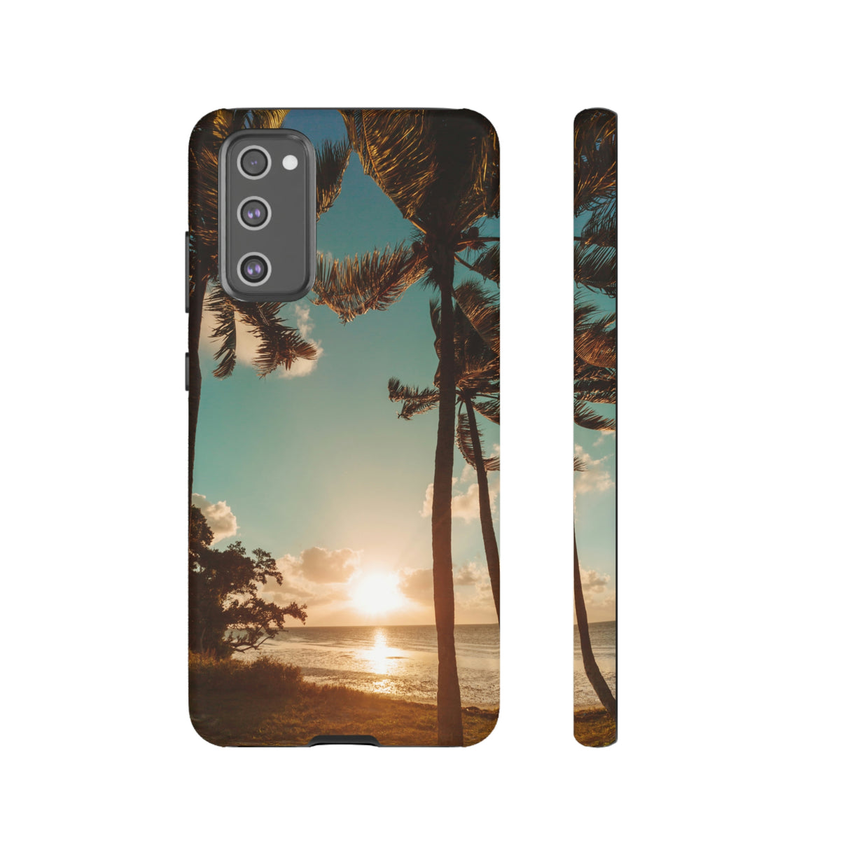 Sundown Palmtrees Android Case (Protective) Samsung Galaxy S20 FE Matte Phone Case