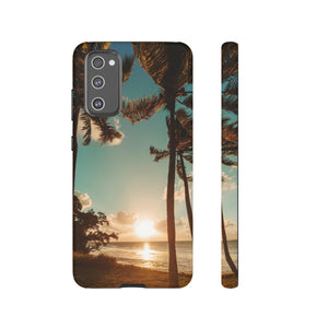 Sundown Palmtrees Android Case (Protective) Samsung Galaxy S20 FE Matte Phone Case