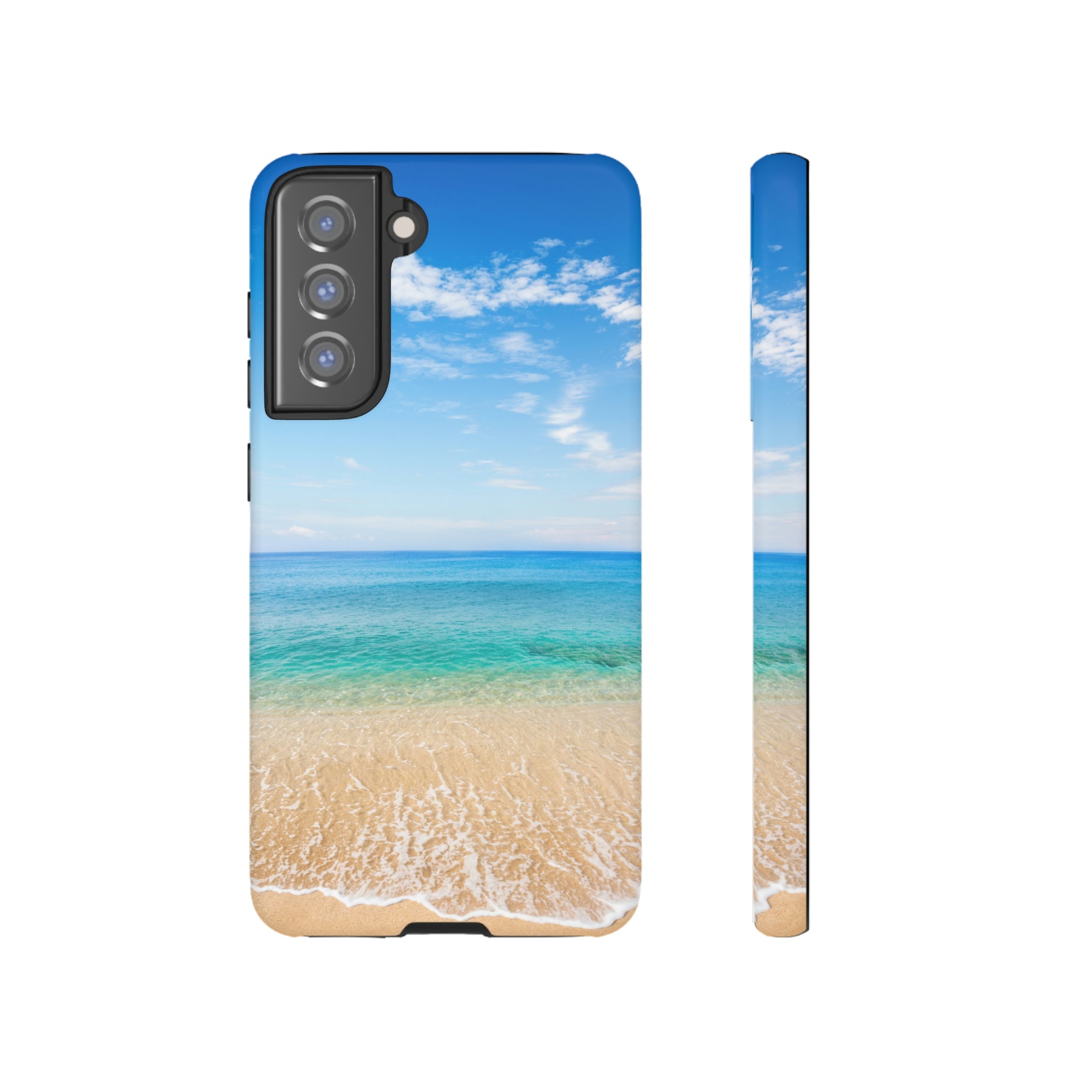 Tropical Beach Android Case (Protective) Samsung Galaxy S21 FE Matte Phone Case