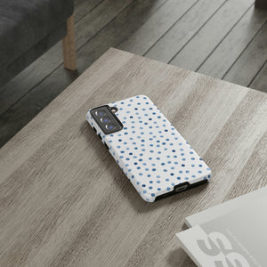 Blue Dots Pattern Android Case (Protective) Phone Case