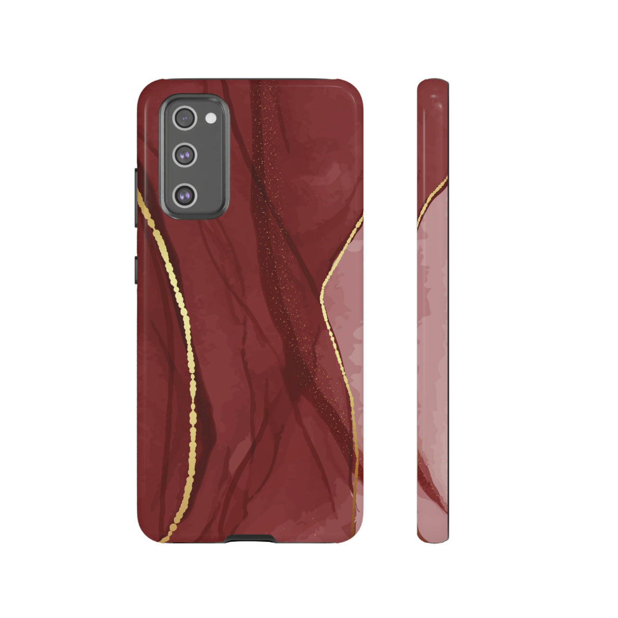 Dark Red Android Case (Protective) Samsung Galaxy S20 FE Glossy Phone Case