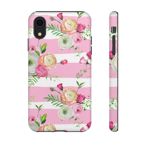 Pink Roses and Ranunculus Flowers iPhone Case (Protective) iPhone XR Matte Phone Case