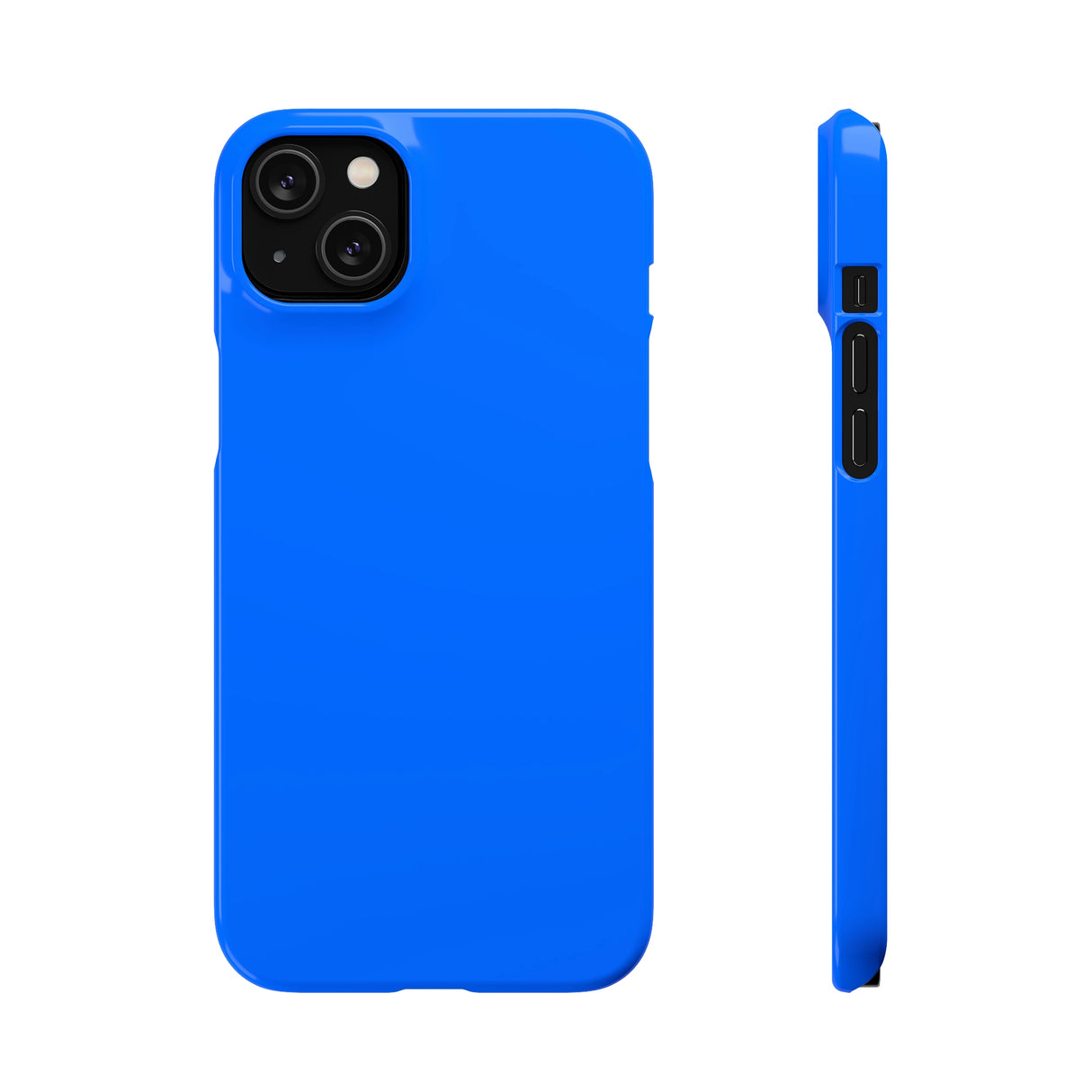 Brandeis Blue iPhone Case (Slim) iPhone 14 Plus Glossy Phone Case