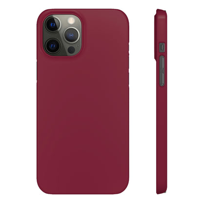 Claret Red iPhone Case (Slim) iPhone 12 Pro Max Glossy Phone Case