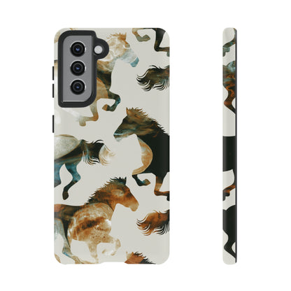 Tie Dye Horses Android Case (Protective) Samsung Galaxy S21 Matte Phone Case