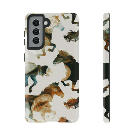 Tie Dye Horses Android Case (Protective) Samsung Galaxy S21 Matte Phone Case