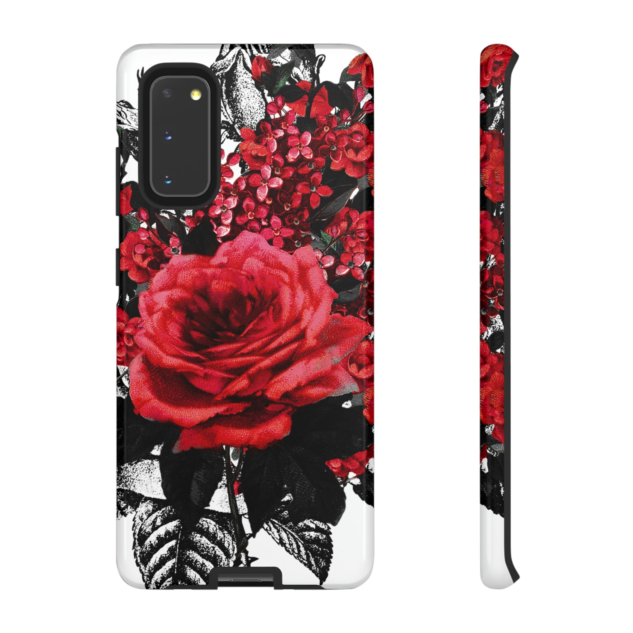 Rola Gothic Flower Samsung Case (Protective) Samsung Galaxy S20 Glossy Phone Case