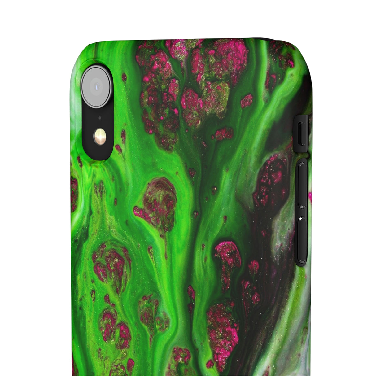 Toxic Green Ink Art iPhone Case (Slim) Phone Case