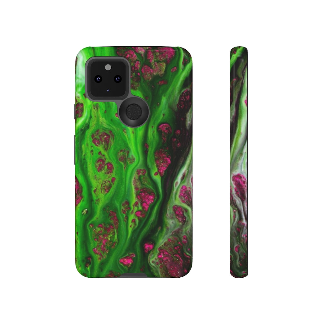 Toxic Green Ink Art Android Case (Protective) Google Pixel 5 Glossy Phone Case