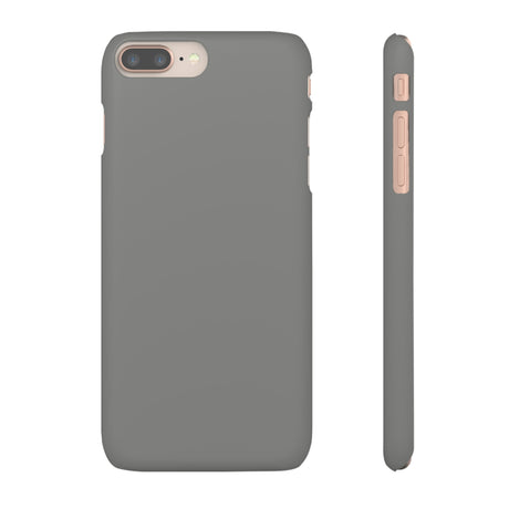 Battleship Gray iPhone Case (Slim) iPhone 8 Plus Matte Phone Case