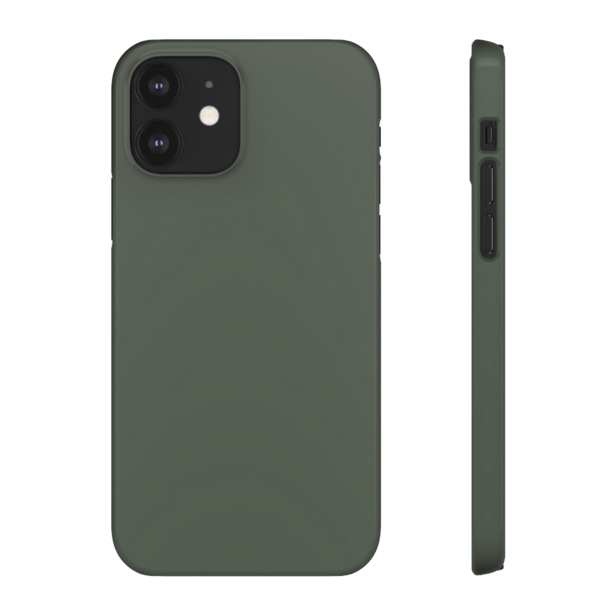 Ebony Green iPhone Case (Slim) iPhone 12 Glossy Phone Case