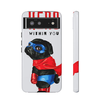 Hero Pug Android Case (Protective) Google Pixel 6 Glossy Phone Case