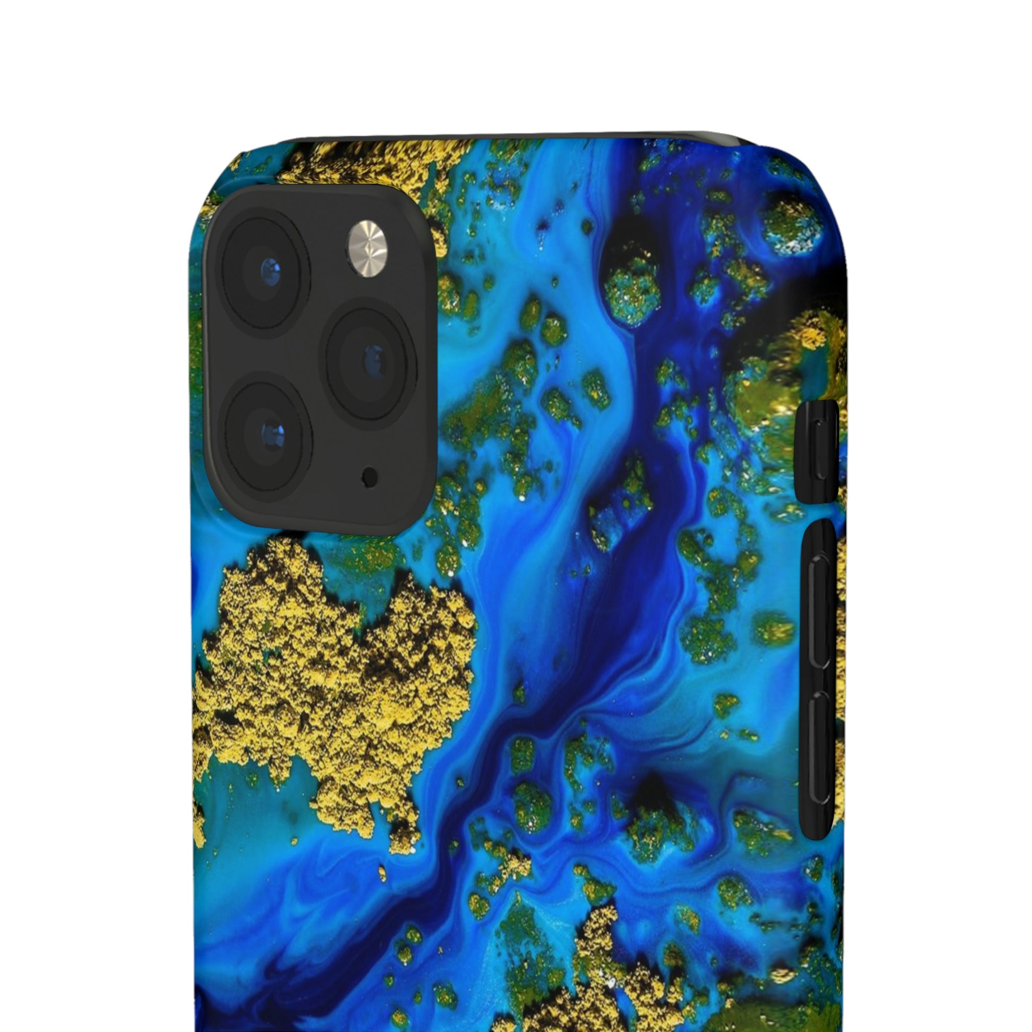 Blue Clear Ocean Ink Art iPhone Case (Slim) Phone Case