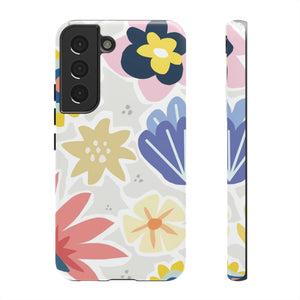 Blue Bouquet Happy Flower Samsung Case (Protective) Samsung Galaxy S22 Glossy Phone Case