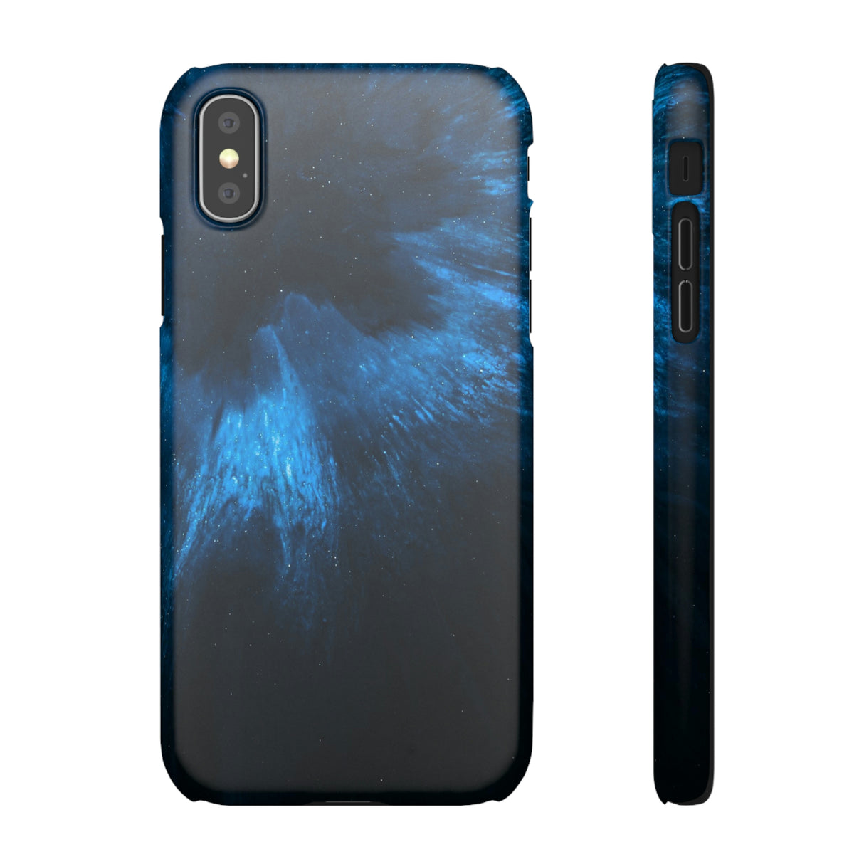 Deep Space Ink Art iPhone Case (Slim) iPhone XS Matte Phone Case