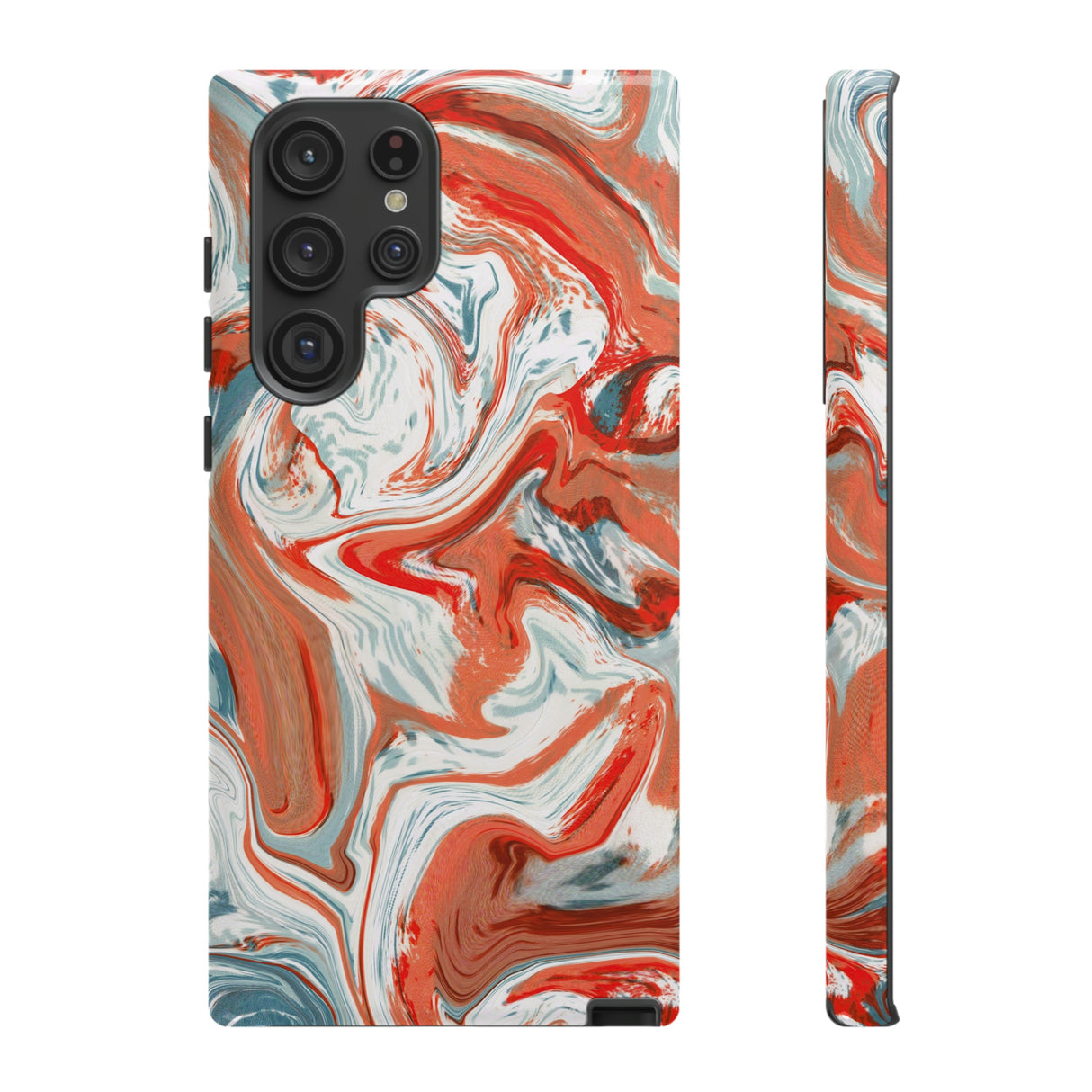 Orange Art Android Case (Protective) Samsung Galaxy S22 Ultra Glossy Phone Case